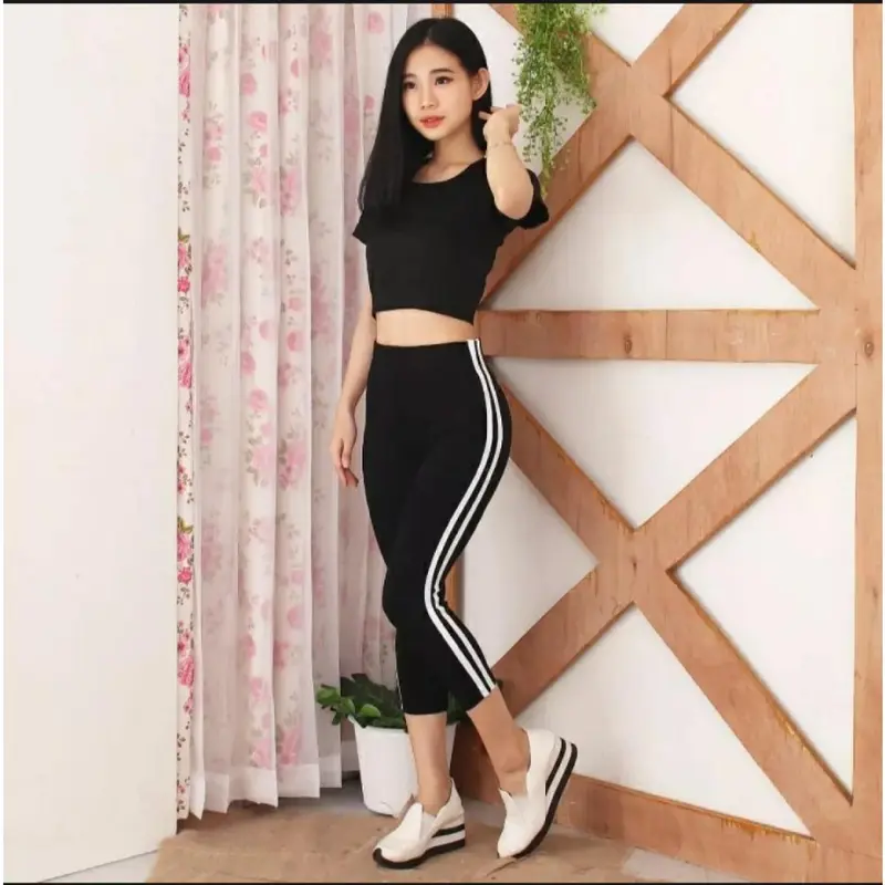 Legging 7/8 2 Warna/legging wanita/legging olah raga/legging Nyaman 2