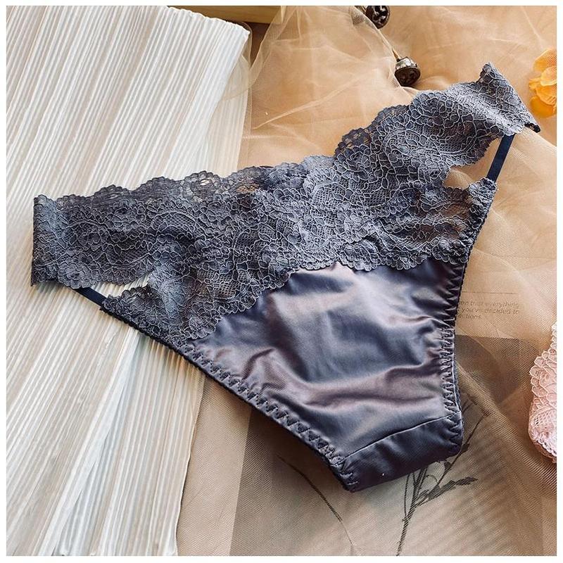 Quần Lót Pink Play Ren Cạp Thấp Cao Cấp P394 4