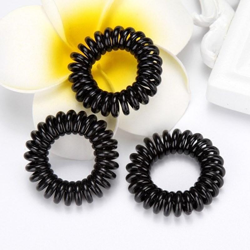 Product Introduction of Dây Thun Cột Tóc Lò Xo Nữ Tập Thể Thao Du Lịch Hàn Quốc Dễ Thương Phụ Kiện Buộc Tóc Đẹp Xinh Xanh Đỏ Tím Vàng Trắng Đen Chun Nhung 10
