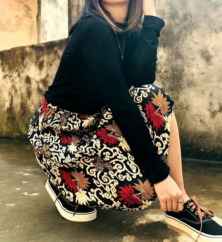 ROK ZARA KOREA STYLE PENDEK batik pekalongan 1
