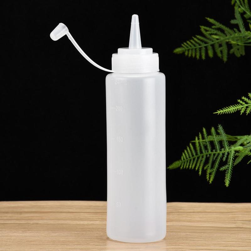 Squeeze Condiment Bottles With Cap  8 Oz Plastic Squeeze Bottles Perfect For Ketchup Mustard Dressings Olive Oil BBQ Sauce 7