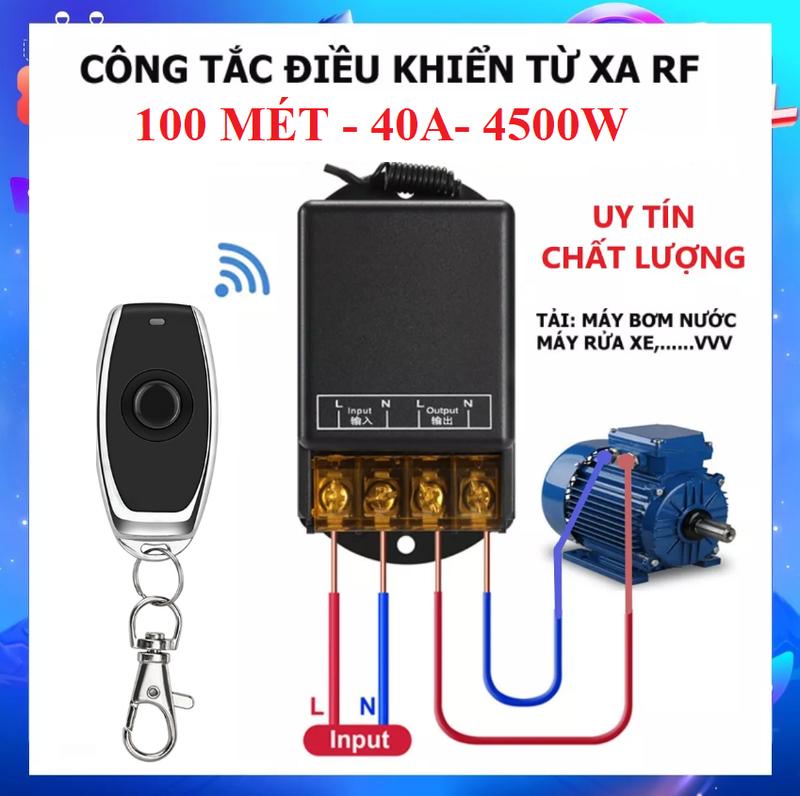 Product Introduction of Bộ điều khiển từ xa 100 mét công suất lớn 40A 4500W dùng cho máy bơm nước máy rửa xe thế hệ mới siêu bền bắt sóng xa 21