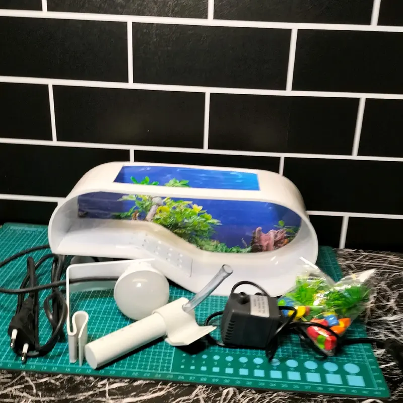 aquarium mini fullset pompa filter-akuarium baby kura-kura 4
