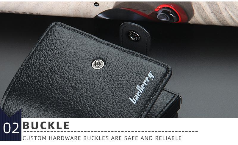 Product Introduction of Men's Card Holder in European and American Style with Lychee Pattern, Automatic Pop-up Card Type Clasp Wallet, Metal Aluminum Box Card Sleeve 21