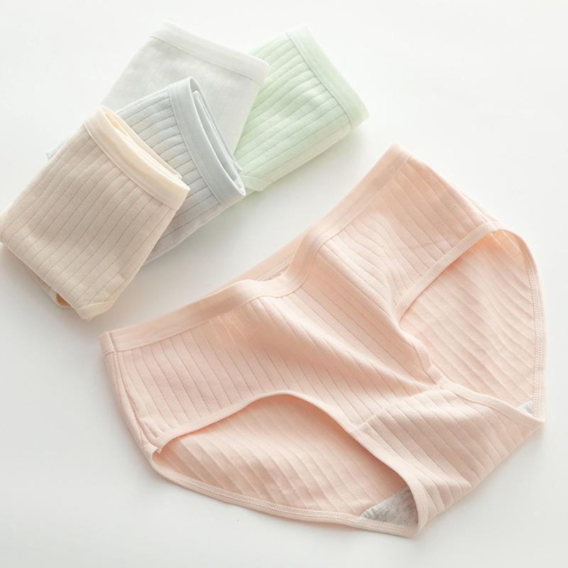 Set 5 Quần lót nữ cotton gân sọc co giãn 4 chiều - Quần chip nữ thấm hút tốt đáy khử mùi kháng khuẩnWomen -- CAVERA VNL562