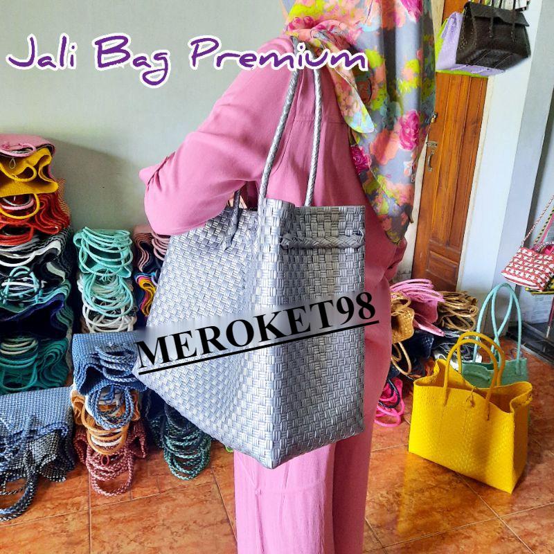BEST SELLER Tas Wanita Anyaman Plastik Jali Pastel Series Premium Tas Anyaman Souvenir Belanja custom Anyam Plastik Jaly 4