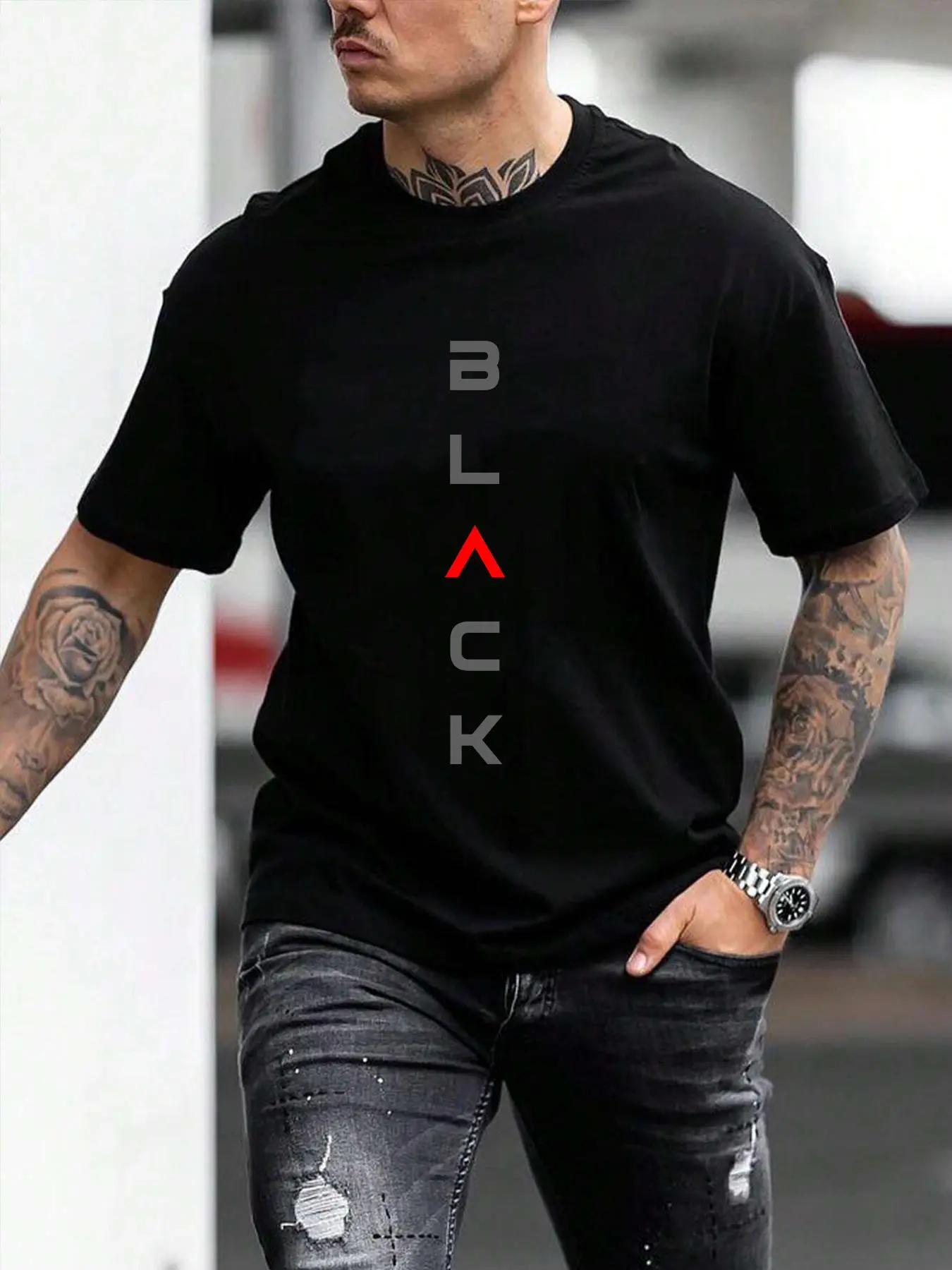 Men's Regular Fit Letter Print Round Neck Sleep Tee, Casual Soft Comfortable Short Sleeve T-shirt for Daily Wear, Mens Sleepwear & Loungewear, Pajama Graphic Tee