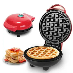 Waffle Mini Mesin Pembuat - Cetakan Pancake Anti Lengket Electric Maker.