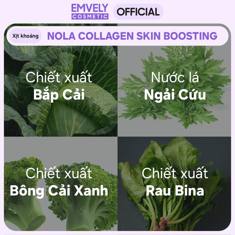 XỊT KHOÁNG NOLA COLLAGEN SKIN BOOSTING (100mL) 5