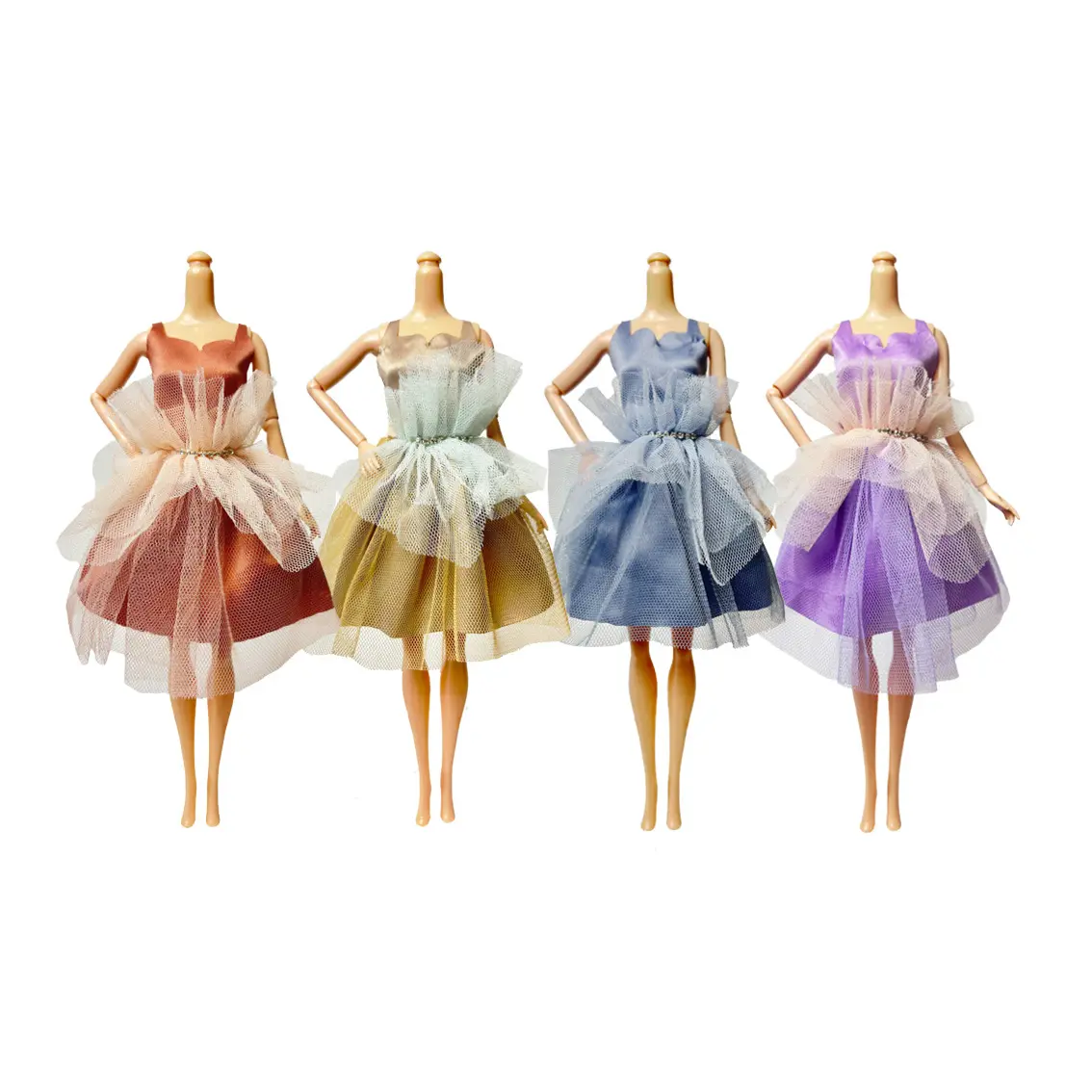 New original fashion 6-minute bjd doll dress up short skirt 30cm princess doll dress up mesh princess evening dress doll fashion dress up dress up toy accessories