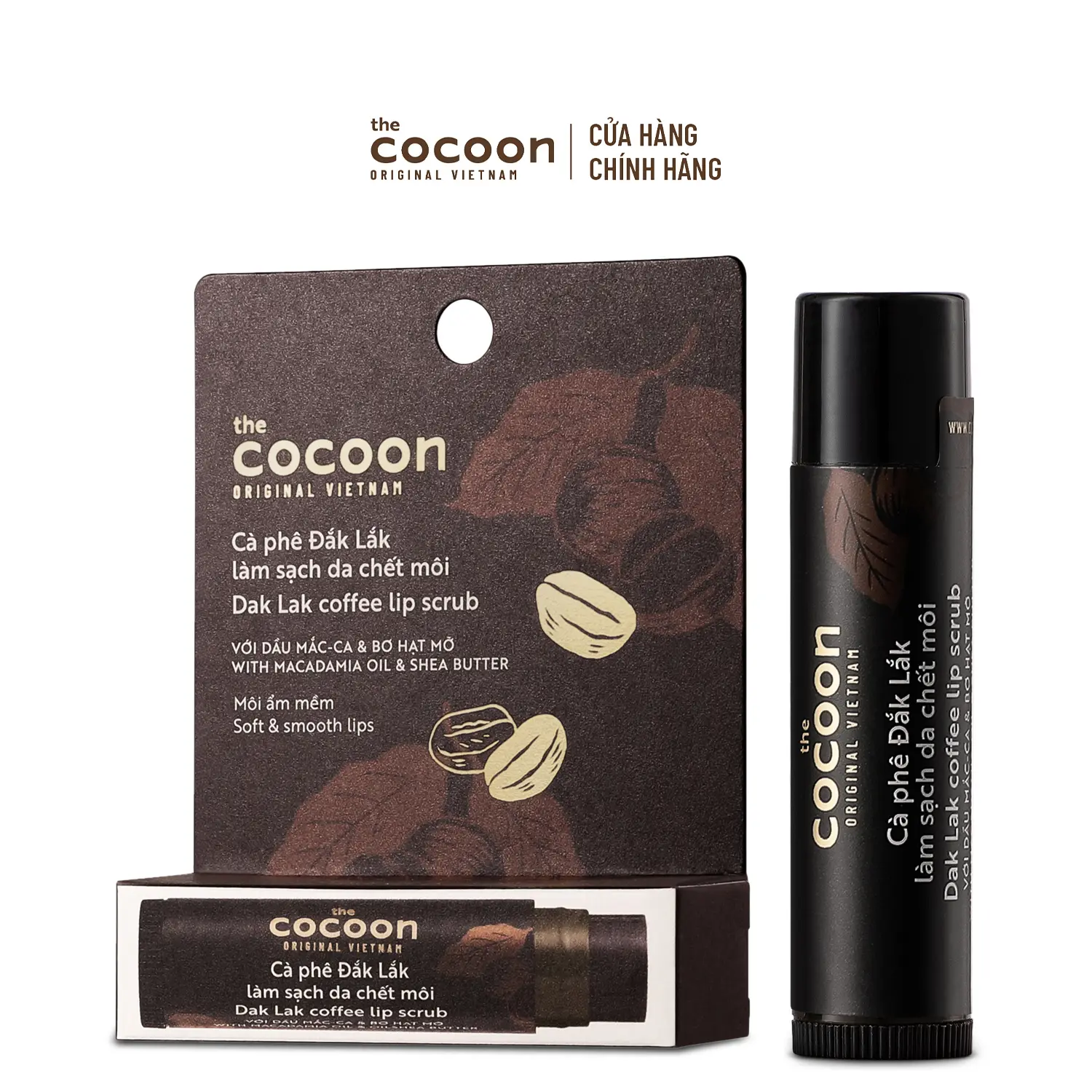Ảnh đại diện Tẩy da chết môi cà phê Đắk Lắk Cocoon môi ẩm mềm 5g