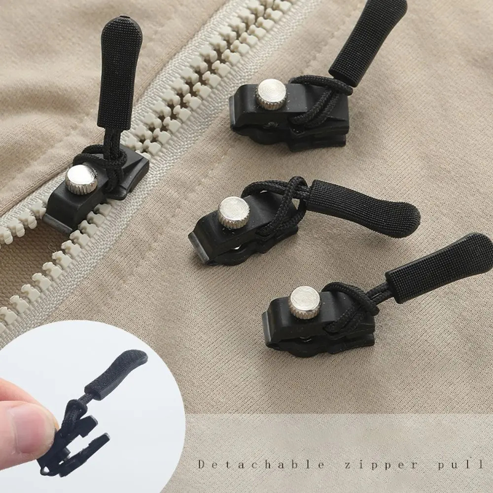 Zipper Retsleting Munkees Hitam Zipper Lock Repair Fix Emergency Replacement Repair Pengganti Zipper Kit S/M/L