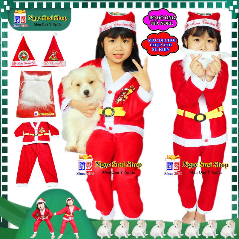 Product Introduction of [TẶNG NÓN] QUẦN ÁO ÔNG GIÀ NOEL BỘ ĐỒ NOEL CHO BÉ 1 - 10 TUỔI CHẤT VẢI NỈ MỎNG GIÁ RẺ - QUẦN ÁO TRANG PHỤC NOEL GIÁNG SINH 78