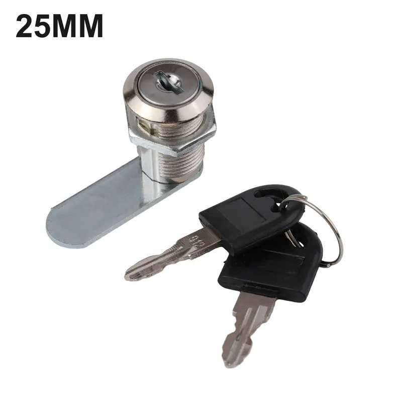 Khóa Cam, HED, Khóa An Ninh, Phù Hợp Với Kích Thước Cửa Từ 16-30Mm, Hộp Bưu Điện, Tủ Chìa Khóa Đồ Nội Thất, Tặng Kèm 2 Chìa Khóa 5