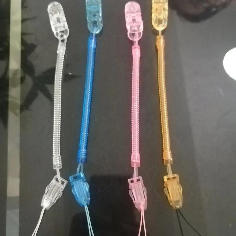 Product Introduction of 2pcs Toddlers Kids Pacifiers Leashes Clips Soother Holder Retractable Elastic Baby Pacifier Chain Dummy Clip Nipple Holder Nipples 1