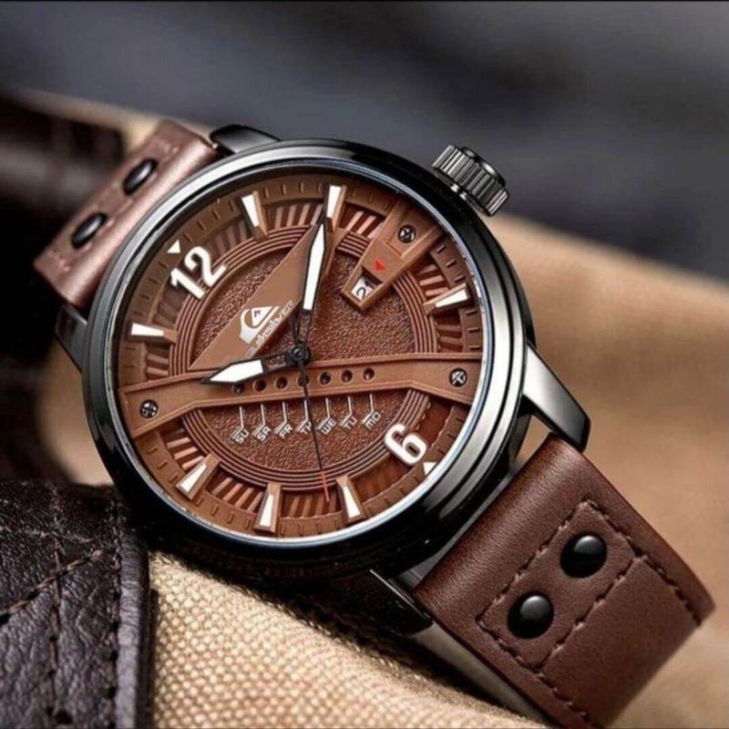 Product Introduction of Jam Tangan Pria dari Kulit Sapi Asli Anti Air Watches Hitam Coklat 1