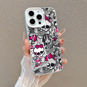 Funda TPU premium anticaídas Monster High edgy y chic compatible con Samsung A16/A25/A55/S24/S23/S22, iPhone 17/16/15/14/13/12/11, Motorola y Xiaomi OPPO| Alta protección, diseño moderno y viral gift idea