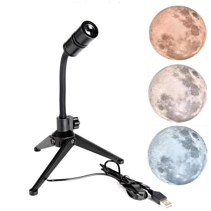 Moon Light Wall Projector Lamp 360 Rotatable Bracket