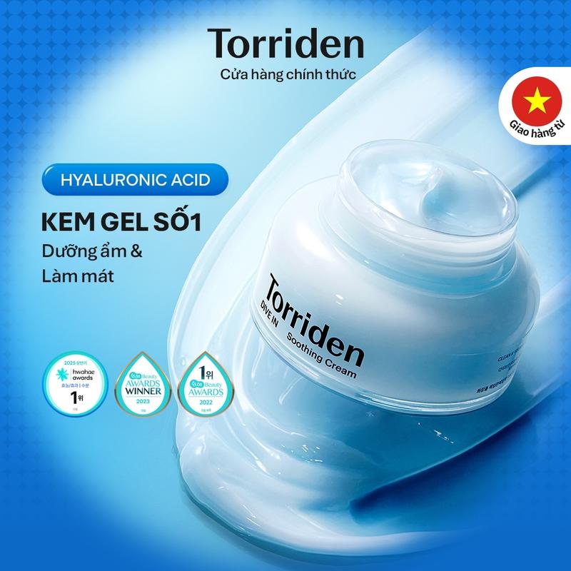 Kem Dưỡng Torriden Làm Dịu Mát, Dưỡng Ẩm, Sáng Bóng Da 100ml