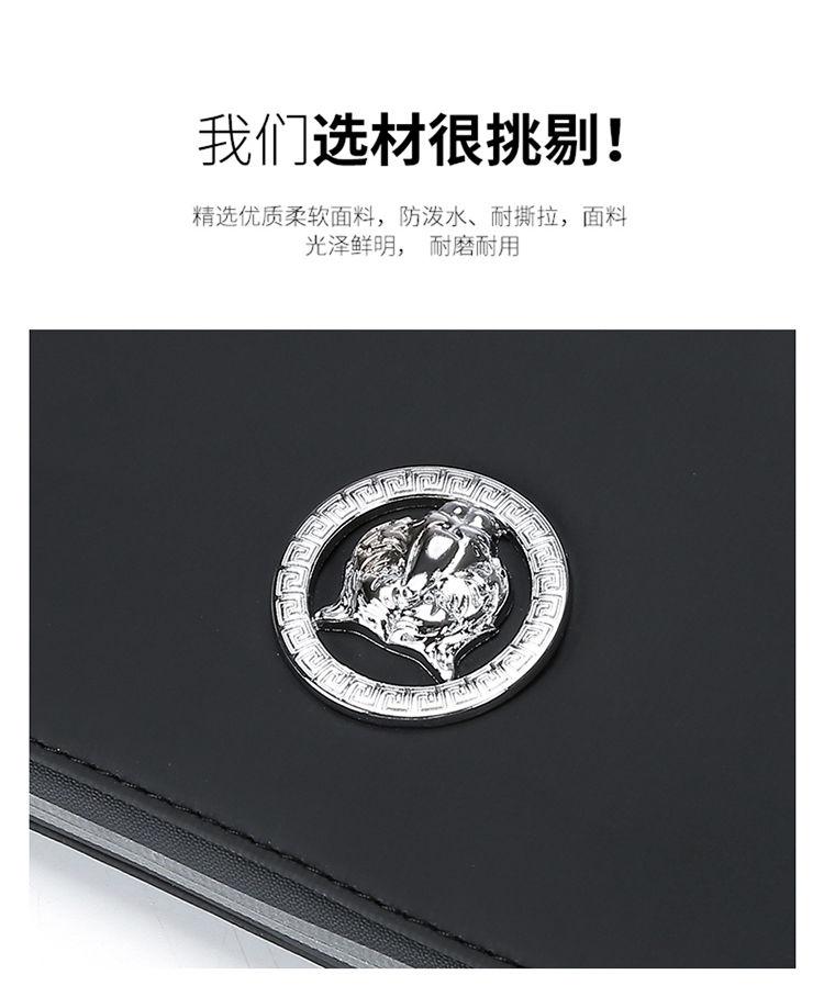 Product Introduction of High-end Fashion Tiger Head Clutch Waterproof Fabric Stylish Versatile Men's Travel Simple Elegant Handbag 5