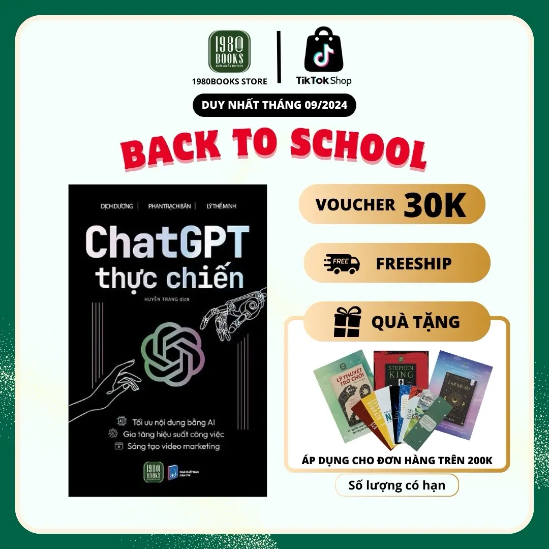 Sách - Chat GPT Thực Chiến - TÁC GIẢ: Dịch Dương – Phan Trách Bân – Lý Thế Minh