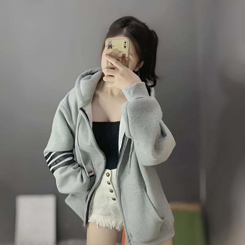  Áo Khoác Nỉ Thom Chất Nỉ Tàu - Áo Khoác Phối 4 SỌC Tay Kiểu Dáng Unisex Nam Nữ MỚI NHẤT 2023 CỰC HOT Top Women Jacket 