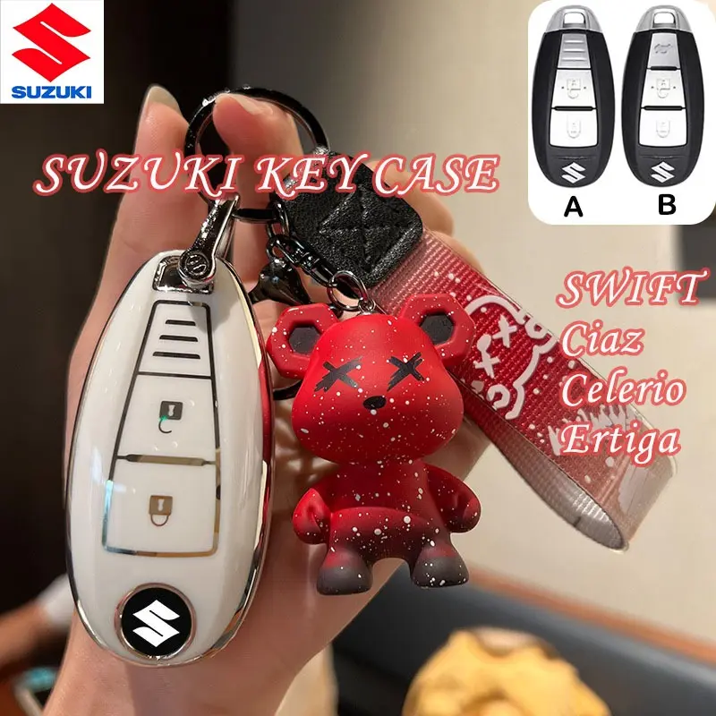 Bao da chìa khóa SUZUKI, cho SUZUKI SWIFT, Ciaz, Celerio, Ertiga, Chất liệu TPU, Bao da chìa khóa, Bao gồm tất cả, Bao da chìa khóa, Bao da chìa khóa ô tô