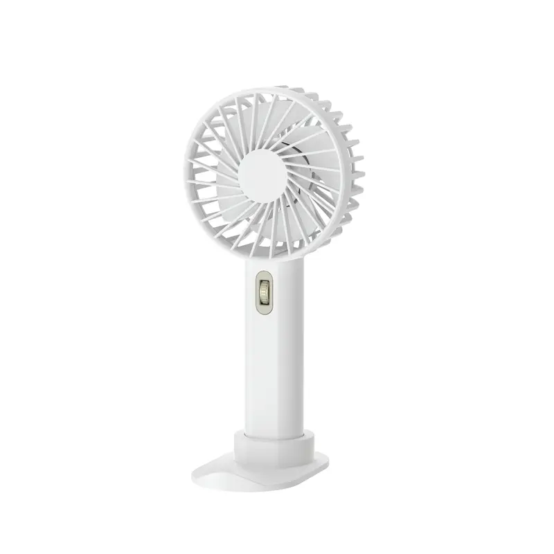 AVVIC DQ238 Kipas Angin Mini High Speed Handheld Fan Portable Rechargeable with Phone Stand Green White 2