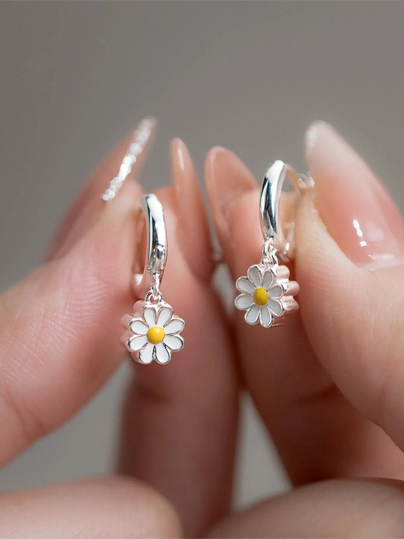 Flower Design Hoop Earrings, Gifts for Her, Gifts for Girlfriend, Fashionable Jewelry for Women & Girls, Casual Jewelry for Party, Daily Clothing Decor, Trendy All-match & Exquisite Jewelry for Birthday Gift