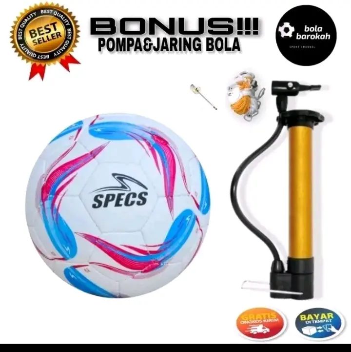 Bola sepak size 5 free pentil, jaring&pompa