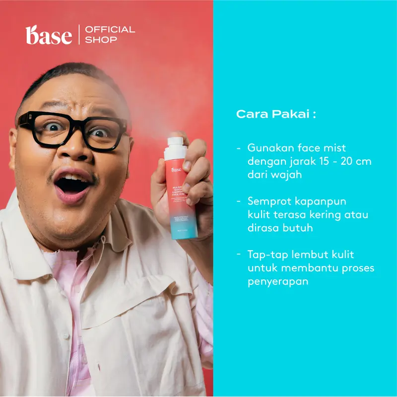[LAGI VIRAL] BASE All Day Quick Comfort Face Mist Hypochlorous Acid Anti bakteri lawan Jerawat &  Iritasi 3