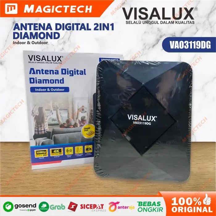 ANTENA TV DIGITAL 2IN1 OUTDOOR & INDOOR VISALUX VAO3119DG SMART CHIP