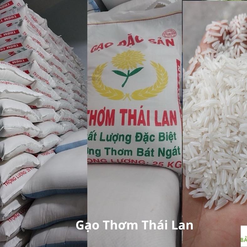 Gạo thơm Thái Lan dẻo 25kg - Hạt gạo to trắng, mùi thơm nhẹ đặc trưng, cơm dẻo mềm và thơm ngon - Food 0