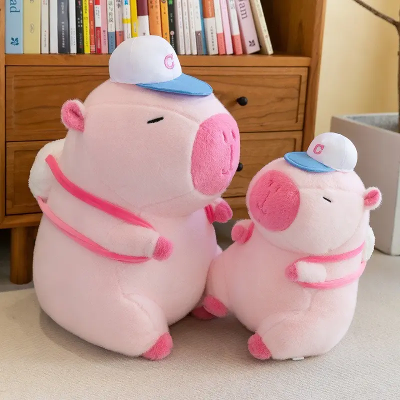 Hồng Capybara Gấu Teddy Thể Thao Bóng Chày Sang Trọng Đồ Chơi Nhồi Bông Hoạt Hình Dễ Thương Quà Tặng  Thú Bông Thú Nhồi Bông Toy Phát Nhạc gấu  bống capybara  nước chó gấu  bông capybara  màu