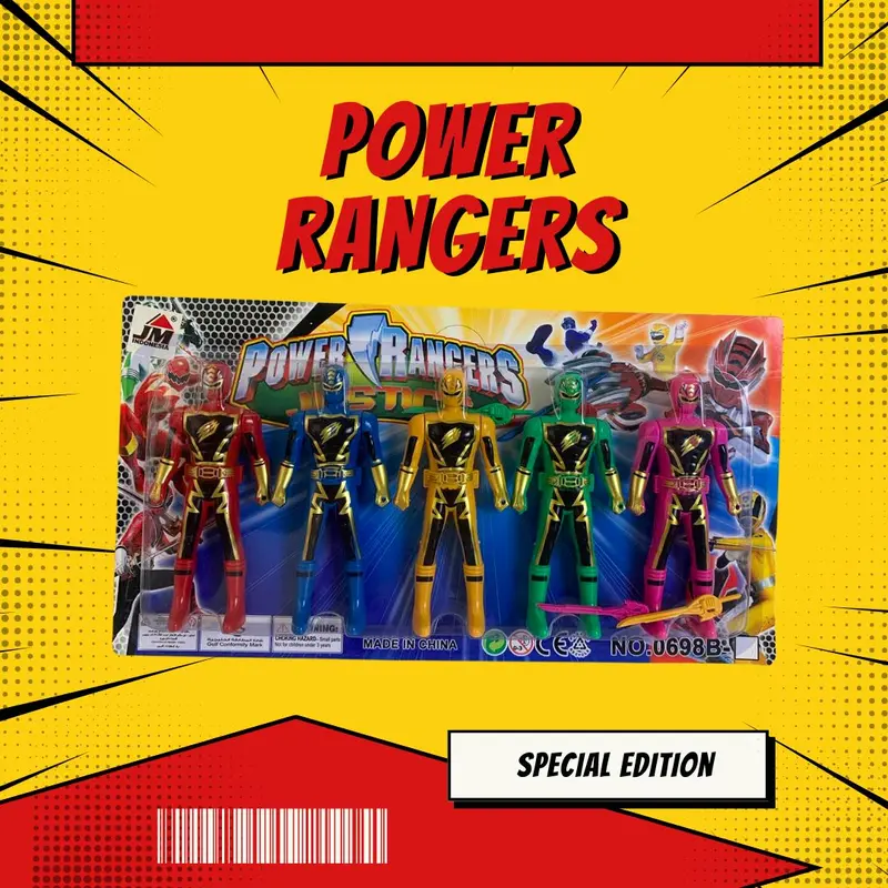 (BISA COD) - PROMO MAINAN ANAK POWER RANGERS MINI ISI 5PC MAINAN ROBOT POWER RANGERS SET ROBOT SUPER HERO TERMURAH 2