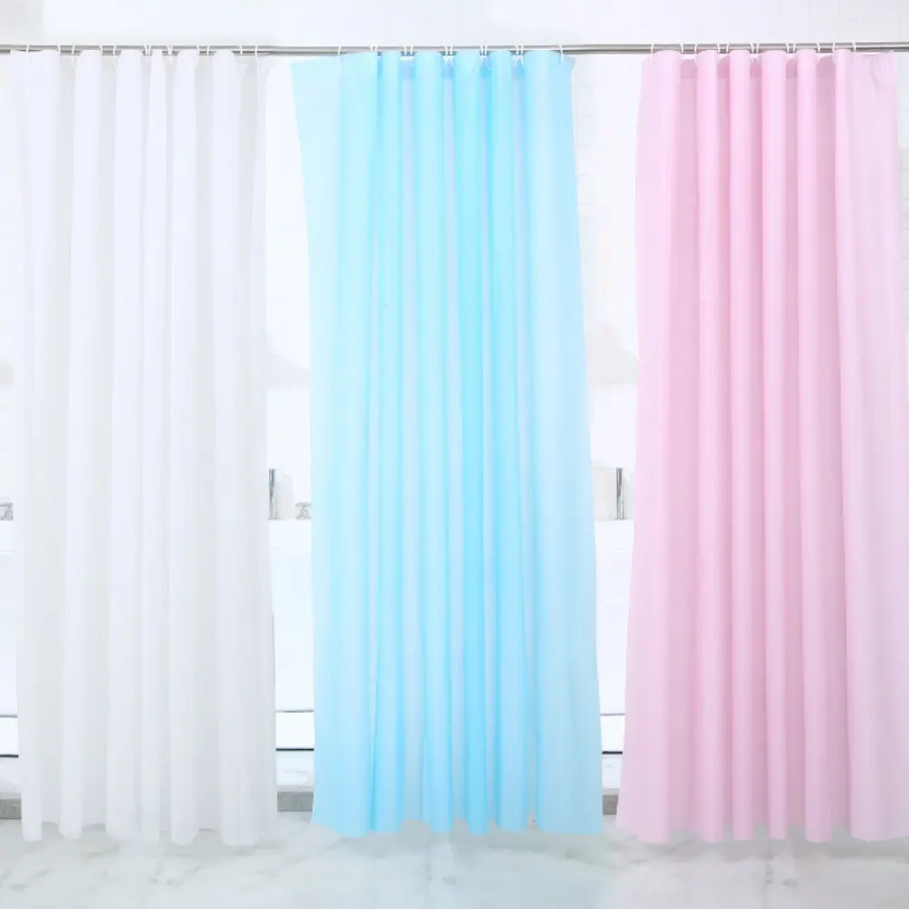 Rèm Phòng Tắm, Màu Trơn Thoáng Khí, Chất Liệu PEVA, Chống Nấm Mốc, Chống Thấm Nước, Thích Hợp Để Tắm