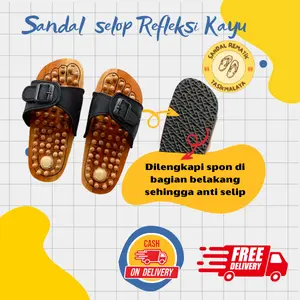 Sandal rematik sandal terapi kesehatan untuk rematik dan asam urat selop premium untuk pria dan wanita murah Sendal 3