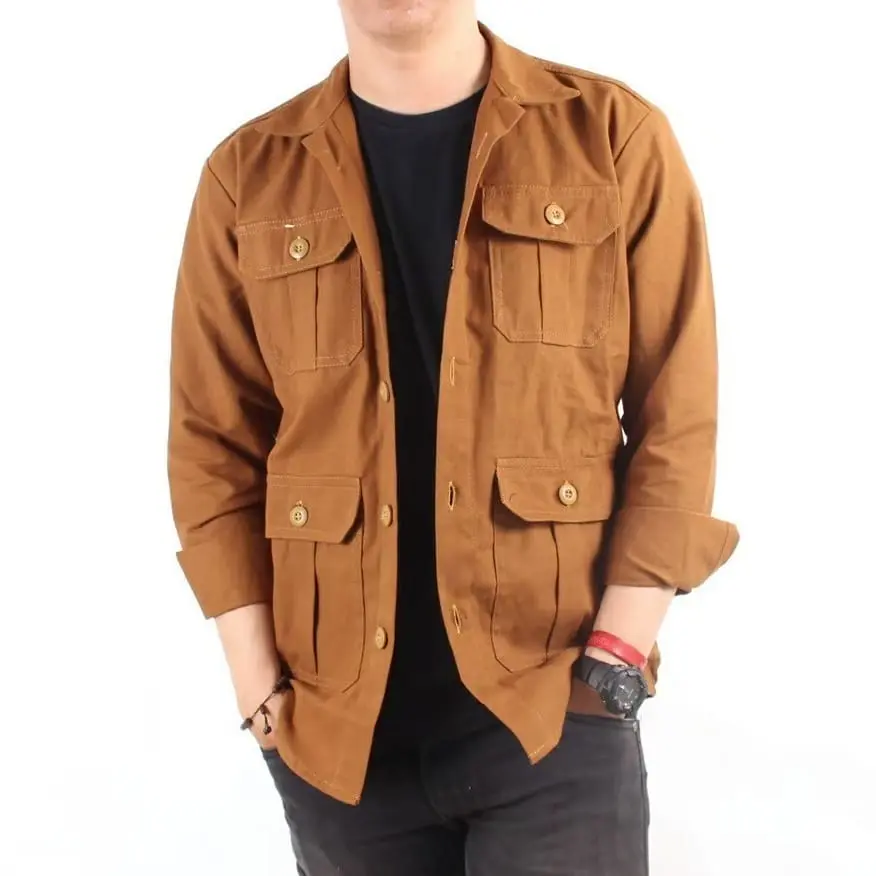 ADAM Jaket II Jaket Semi Parka Pria  Baby Canvas Sz M-XL Nyaman di Pakai
