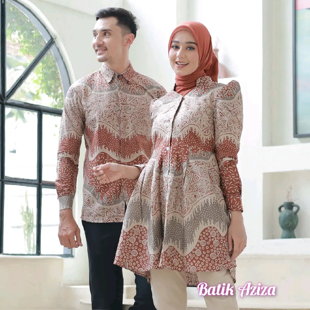 Batik Modern Wanita Tunik Batik Wanita Tunik Maharani by Batik Aziza