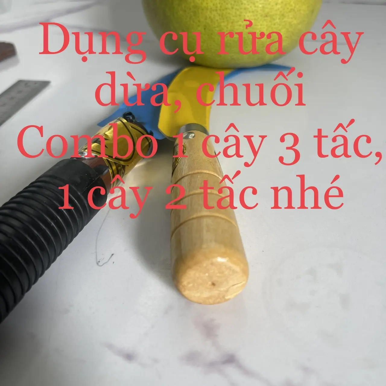 dụng cụ làm vườn, dụng cụ rửa cây dừa, dọn vườn chuối