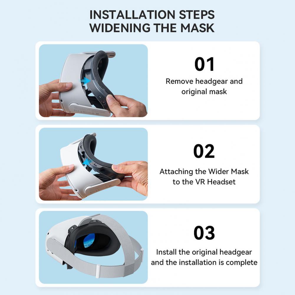 VR Ventilation Fan Strong Wind VR Radiator Fan Soft Anti-frog  Great VR Headset Air Circulation Radiator Facial Cover