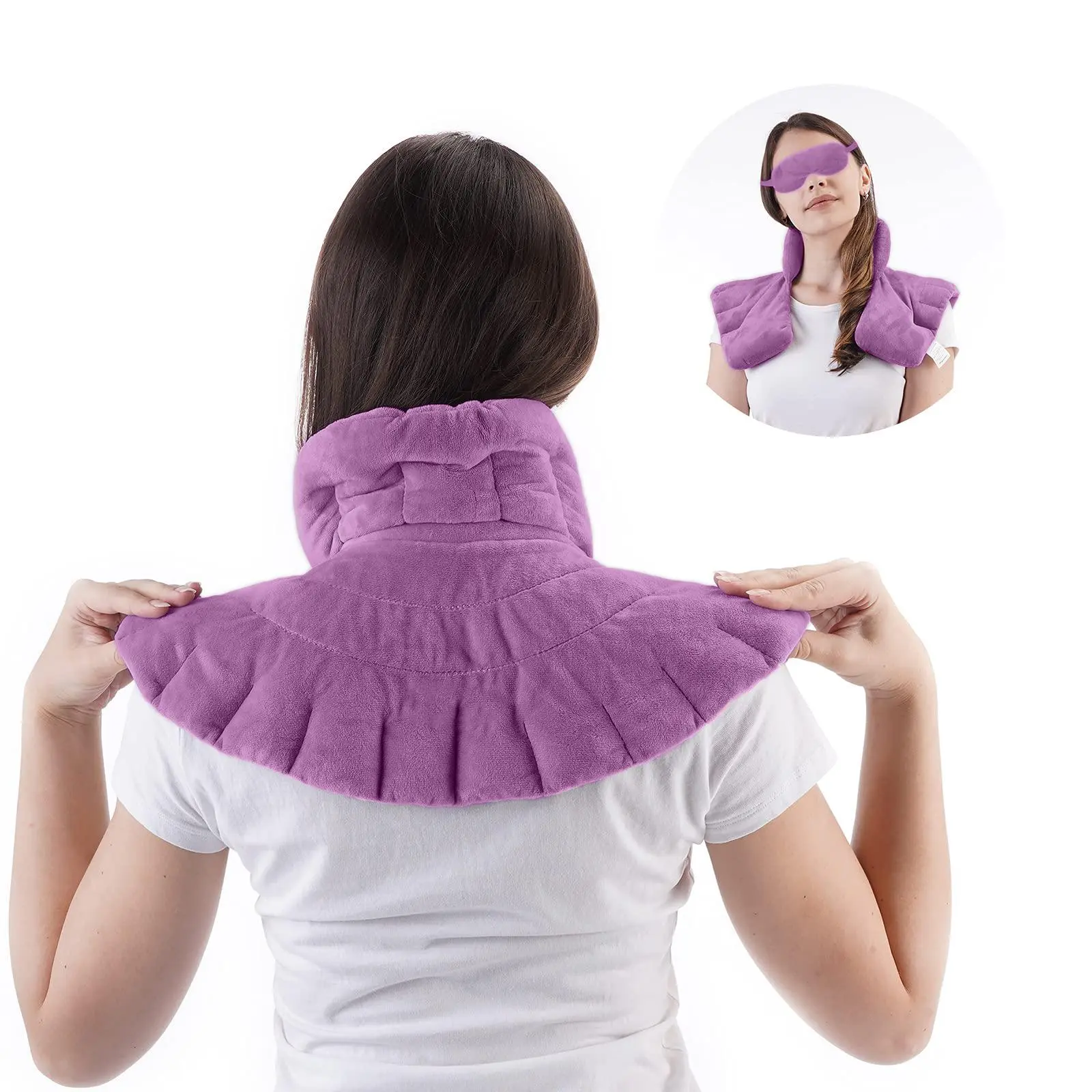 Microwave Heating Pad, 1 Count Microwave Safe Heated Pad for Cramps, Muscle Ache, Joints, Legs, Neck, Shoulder, Back Care, Hot Compress Pad for Body Care