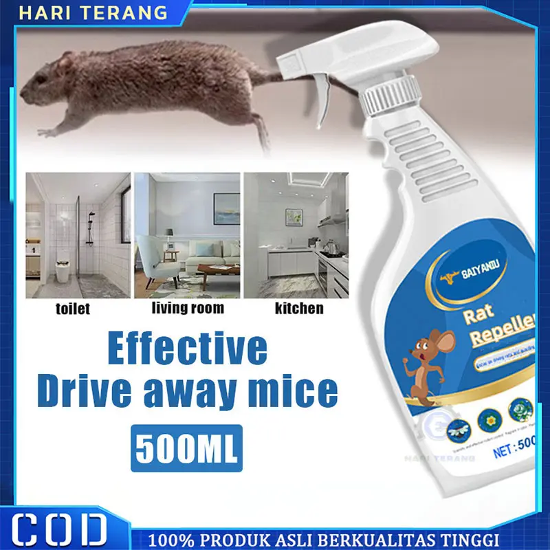 Pengusir Tikus Rumah Dapat Digunakan Di Mobil Dan Rumah Aman Dan Tidak Beracun Rat Repellent Cairan Anti Tikus Mobil Efektif mengusir tikus kecoa semut nyamuk dan laba-laba Semprotan Pengusir 0