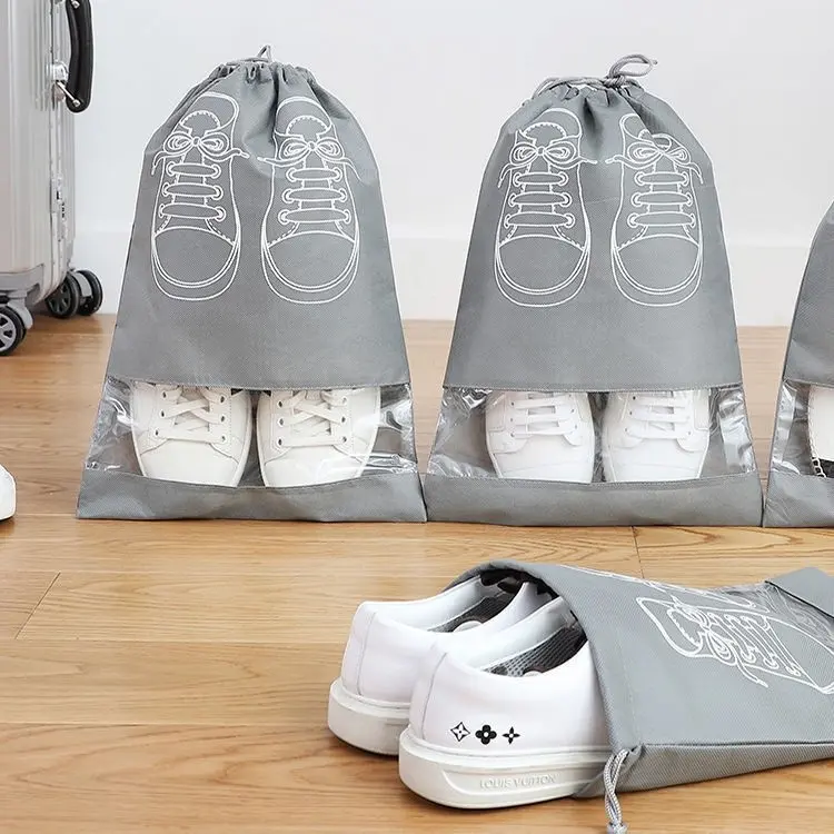Tas Serut Sepatu Kantung Sepatu Shoes Bag jual tas serut sepatu kantung sepatu Biru