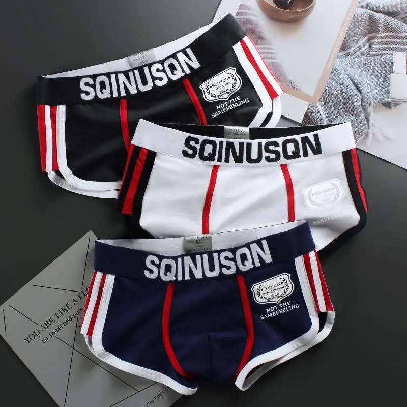 กางเกงในชาย แนวสปอร์ต SQINUSQN ของแท้!! 7 สีสวย M-4XL