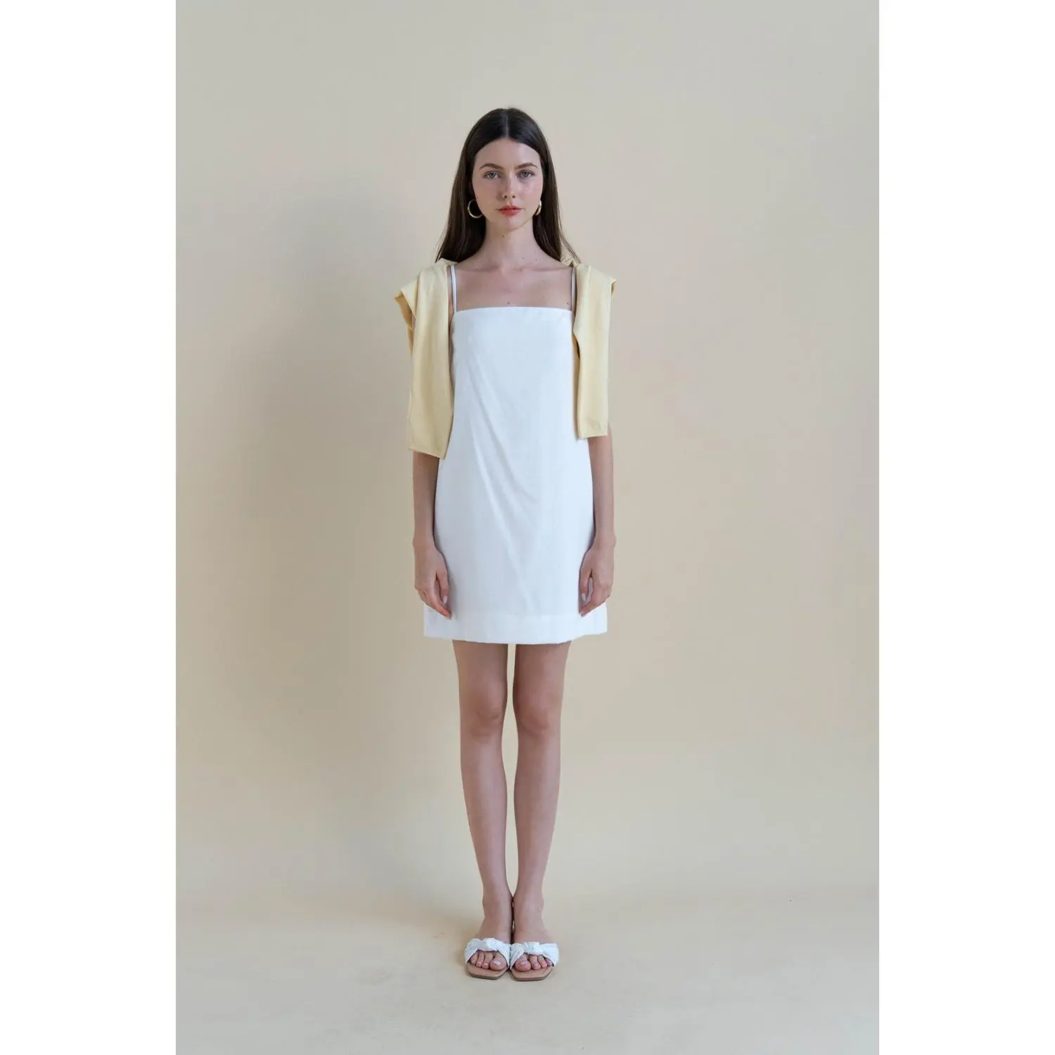 knee length dresses for ladies SINGAPORE LINEN DRESS – Güendolina