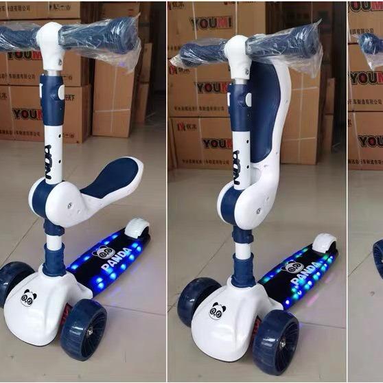 Xe trượt scooter Panda 3 in 1 3 bánh phát sáng có đèn có nhạc