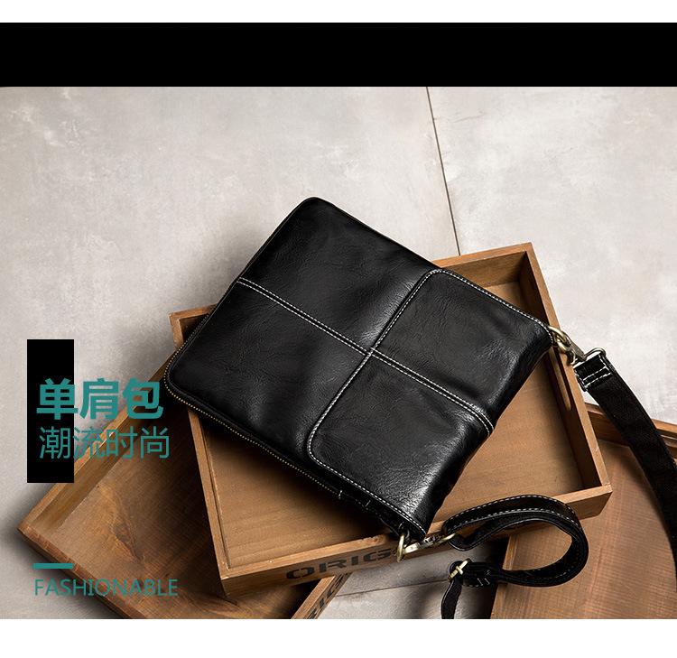 Product Introduction of New men's shoulder bag fashion pouch city  tote  bag 5