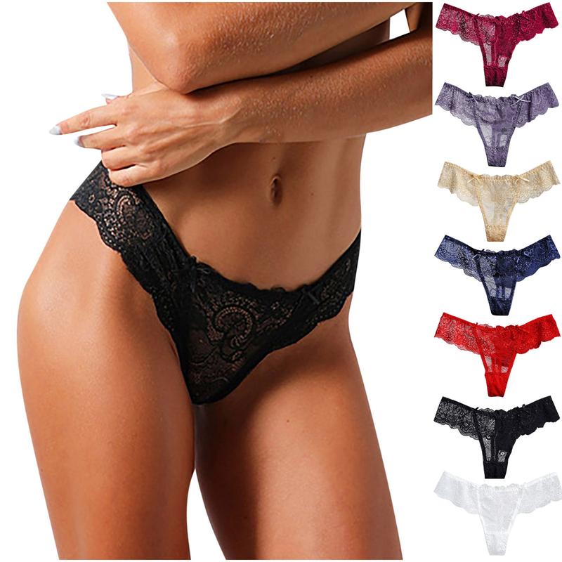 Quần Lót Ren Xuyên Thấu Cho Nữ, Quần Lót Gợi Cảm, Thời Trang Women Nhung Voi Tua Rua 0