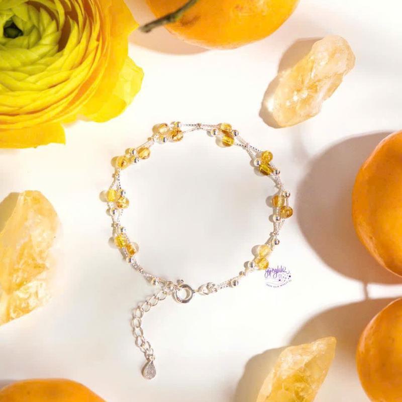 Vòng Tay Đá Thạch Anh Tóc Vàng SP002493 Gypsy.lal